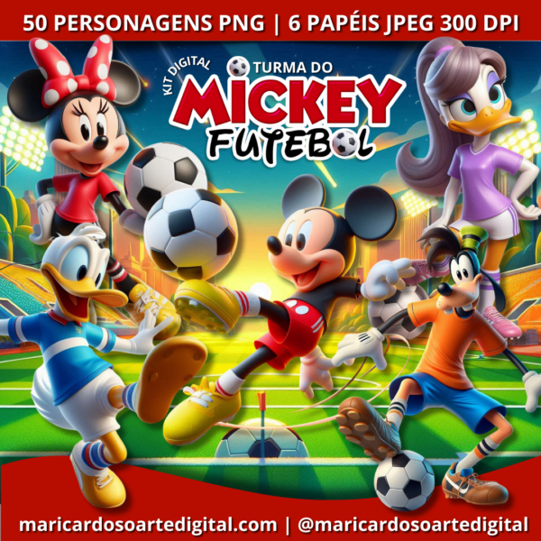 Kit Digital Turma do Mickey Futebol